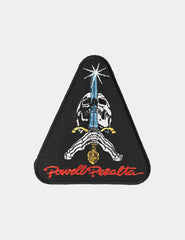 Parche Powell Peralta P Skull & Sword Negro