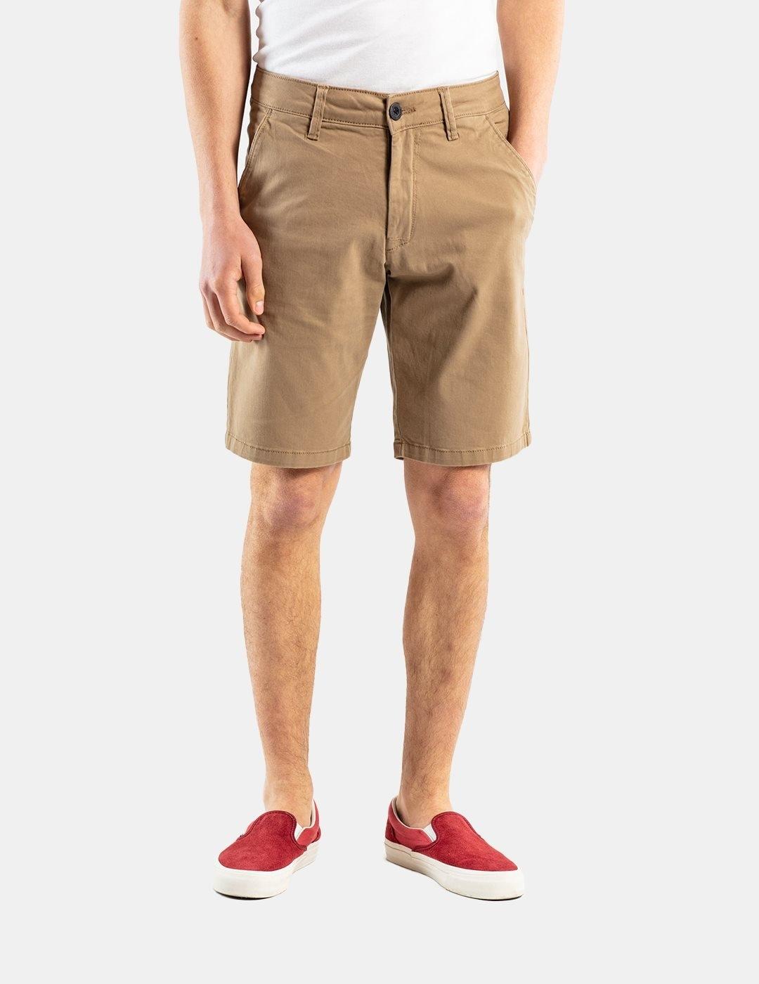 Bermudas Reell Flex Grip Chino Marrón Para Hombre