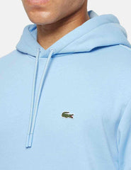 Sudadera Con Capucha Lacoste Azul Claro Liso Hombre