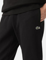 Pantalones De Algodón Lacoste Negro Liso Para Hombre