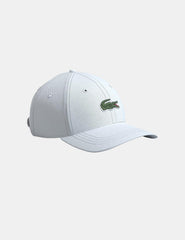 Gorra Lacoste Logo Oversized Ajustable Blanco Hombre