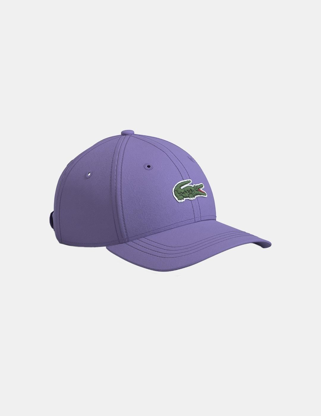 Gorra Lacoste Logo Oversized Morado Algodón Hombre