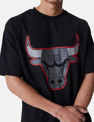 Camiseta New Era NBA Outline Mesh Chicago Bulls Negro