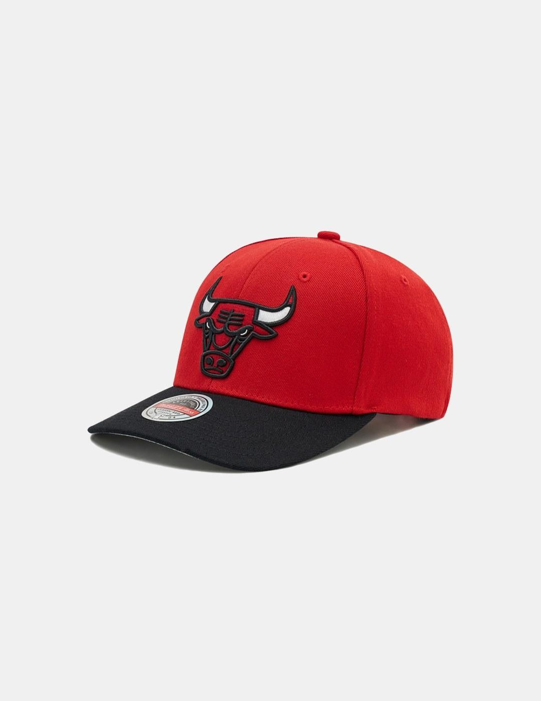 Gorra Mitchell & Ness NBA Bulls Rojo Negro