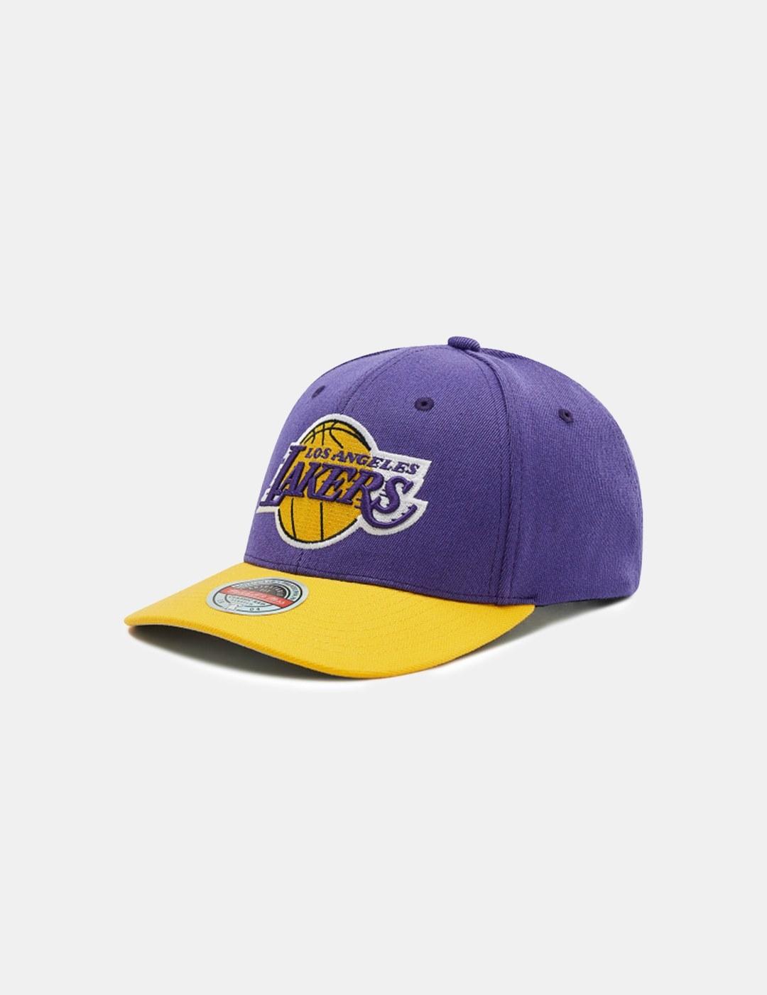 Gorra Mitchell & Ness NBA Lakers Morado Amarillo