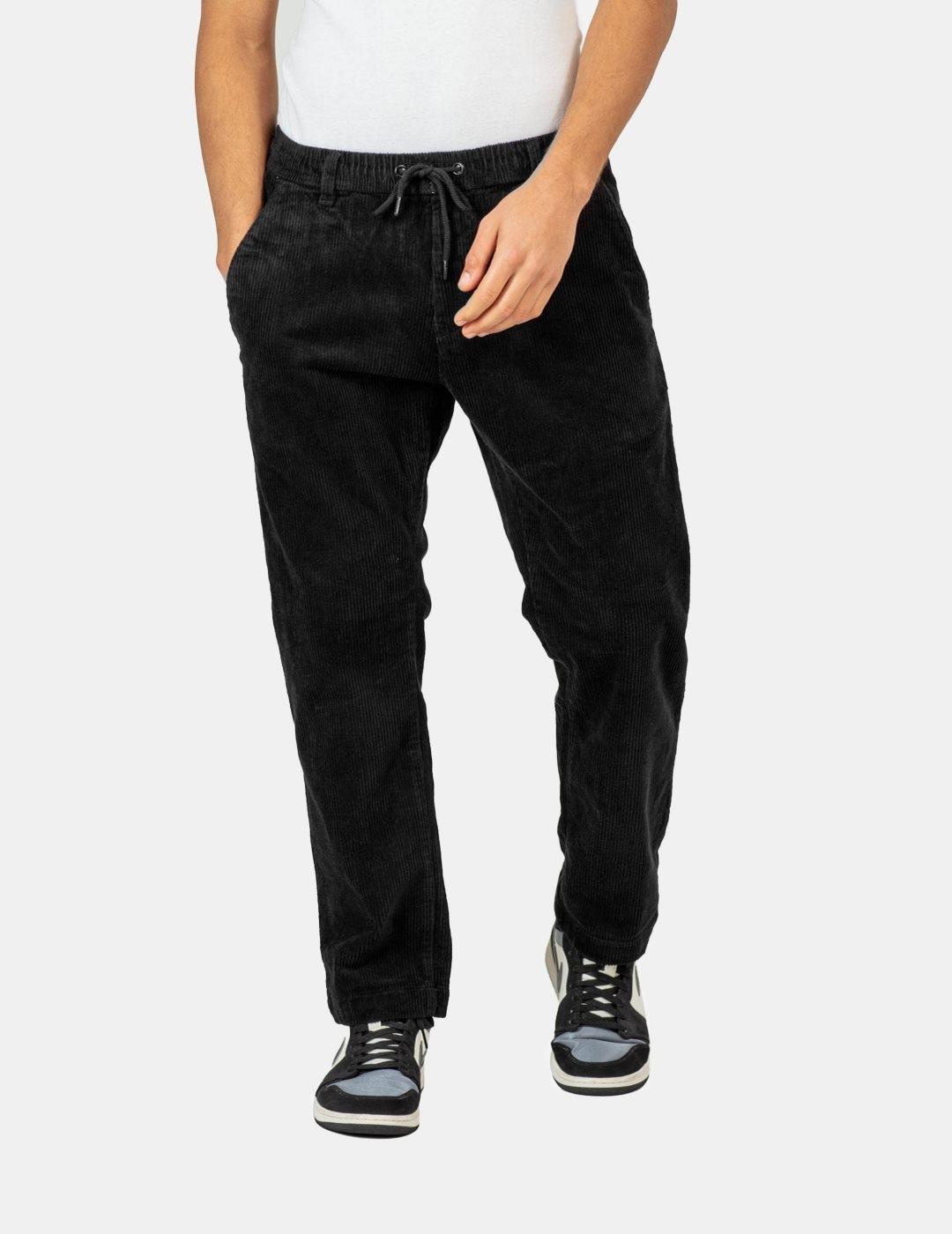 Pantalones Reell Reflex Loose Chino Cord Negro