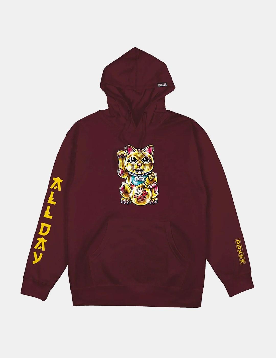 Sudadera Dgk Golden Cat Burdeos