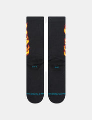 Calcetines Stance Flammed Negro