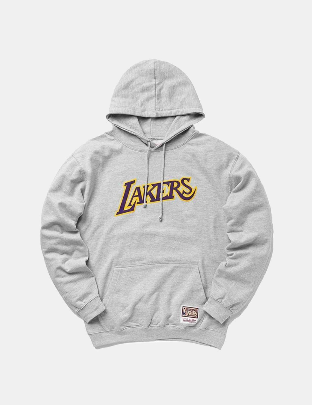 Sudadera Mitchell & Ness NBA Lakers Team Logo Gris