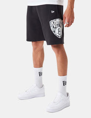 Bermudas New Era Team Logo Brooklyn Nets Negro