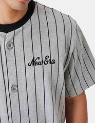 Camisa New Era Pinstripe Jersey Gris