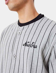 Camisa New Era Pinstripe Jersey Gris