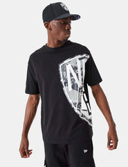 Camiseta New Era Large Team Logo Brooklyn Nets Blk