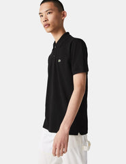 Polo Lacoste 1212 Liso Negro Para Hombre