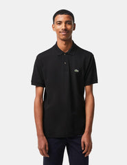 Polo Lacoste 1212 Liso Negro Para Hombre