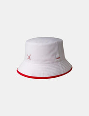 Bucket Kangol Golf Reversible Rojo Blanco