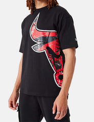 Camiseta New Era Large Team Logo Bulls Negro