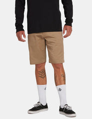 Bermudas Volcom Frickin Modern Strech 21' Caqui