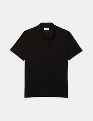 Polo Lacoste Para Hombre Negro Liso