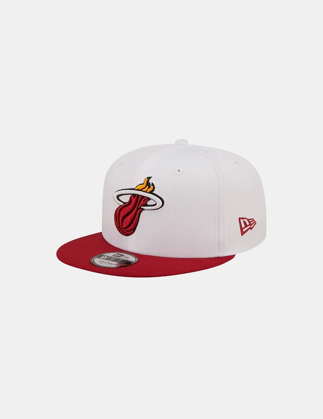 Gorra New Era 9Fifty NBA Miami Heat Crown Blanco