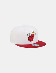 Gorra New Era 9Fifty NBA Miami Heat Crown Blanco