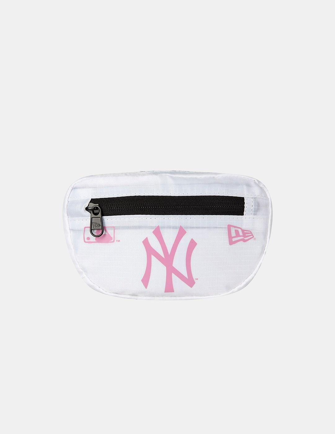 Riñonera New Era Mlb Micro Yankees Blanco Rosa