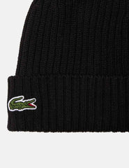 Gorro de Lana Lacoste Negro