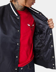 Chaqueta Bomber New Era NBA Chicago Bulls Negro