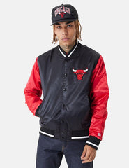 Chaqueta Bomber New Era NBA Chicago Bulls Negro