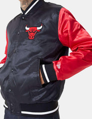 Chaqueta Bomber New Era NBA Chicago Bulls Negro