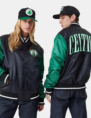 Chaqueta Bomber New Era NBA Celtics Negro