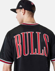 Camiseta New Era NBA Bulls Mesh Negro