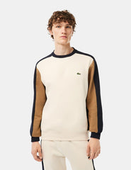 Sudadera Lacoste SH1299 Blanco Marrón