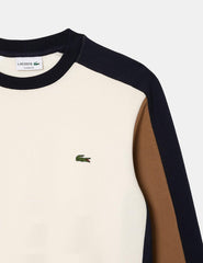 Sudadera Lacoste SH1299 Blanco Marrón