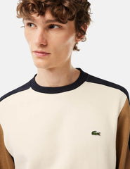 Sudadera Lacoste SH1299 Blanco Marrón