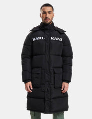 Chaqueta Karl Kani Retro Hooded Long Negro