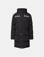 Chaqueta Karl Kani Retro Hooded Long Negro