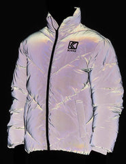 Chaqueta Karl Kani Og Puffer Reflective Silver