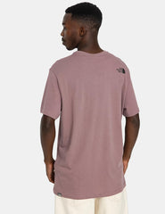 Camiseta The North Face Simple Dome Burdeos Gris