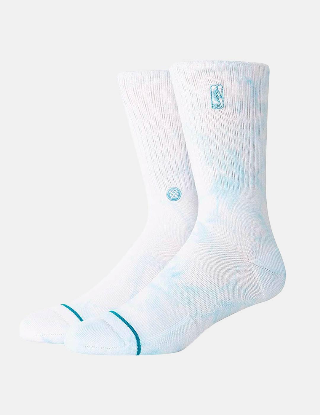 Calcetines Stance NBA Logoman Dye Blanco y Azul