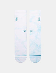 Calcetines Stance NBA Logoman Dye Blanco y Azul