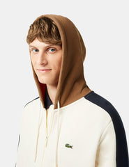 Sudadera Lacoste SH1301 Blanco Marrón