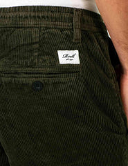 Pantalones Reell Reflex Loose Chino Cord Verde