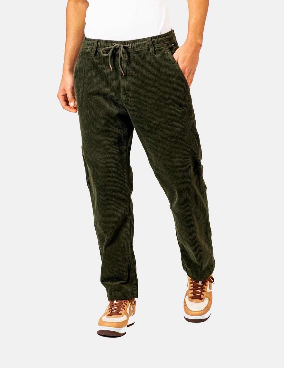 Pantalones Reell Reflex Loose Chino Cord Verde