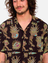 Camisa Volcom Fa Tetsunori Negro Multicolor