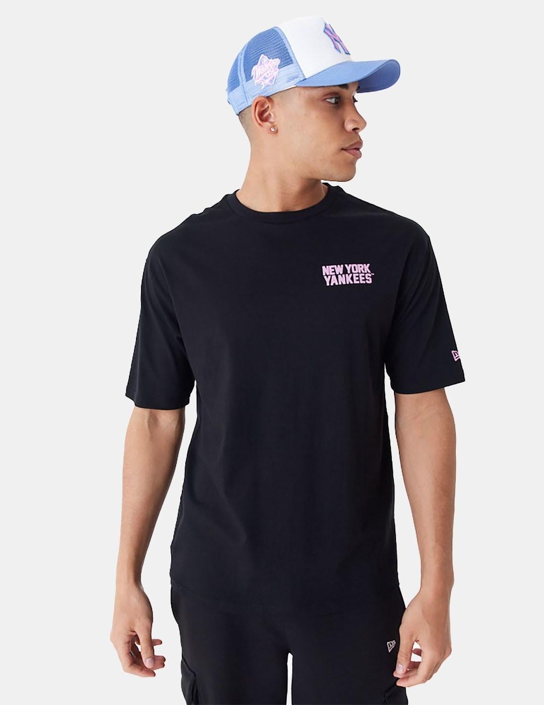 Camiseta New Era Mlb Yankees Wordmark Negro