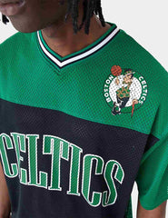 Camiseta New Era NBA Celtics Mesh Oversize Arch Graphic