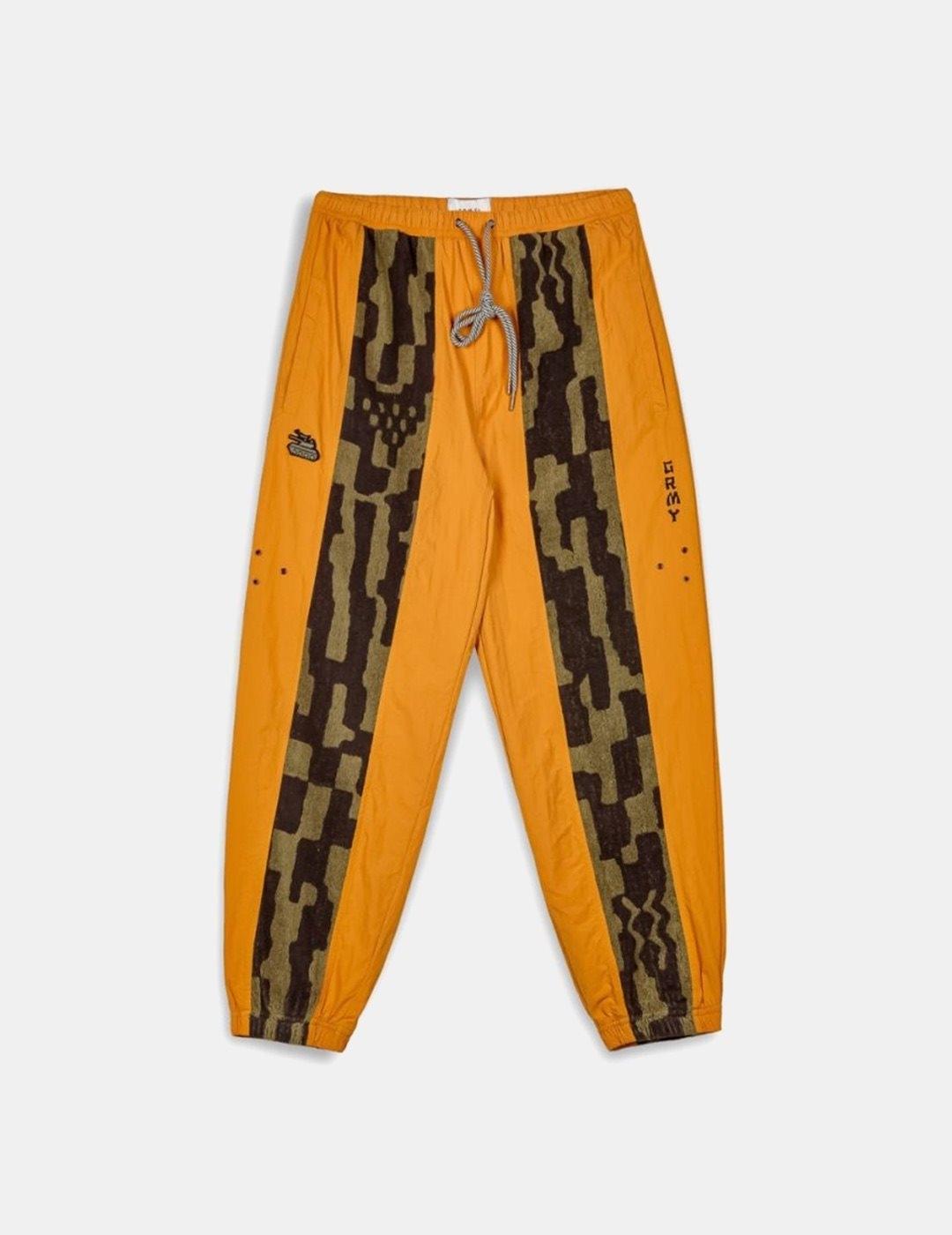 Pantalones Grimey Lucky Dragon Jacquard Amarillo