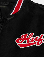 Chaqueta HUF Pop Fly Satin Baseball Negro