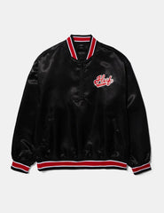 Chaqueta HUF Pop Fly Satin Baseball Negro